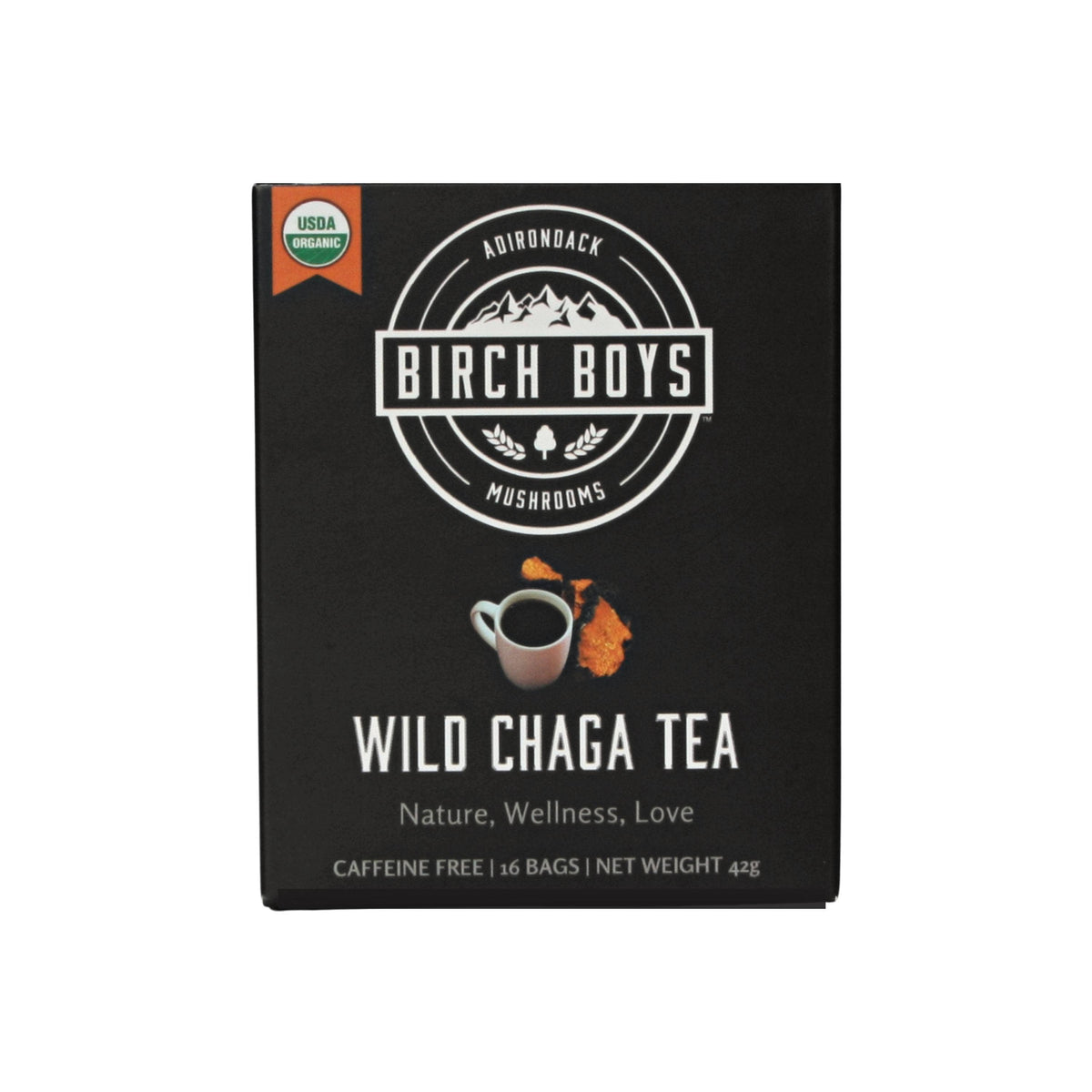 Wild Organic Chaga Tea Bags