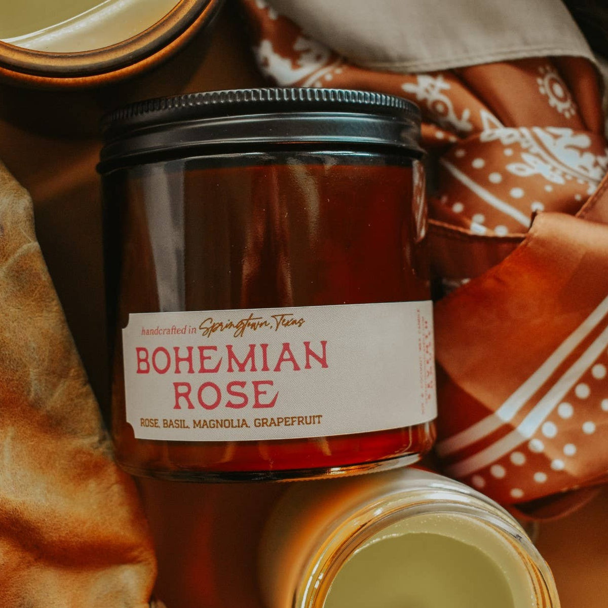 Bohemian Rose Candle
