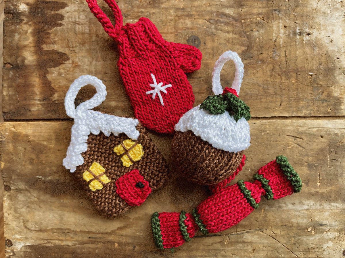 Knit Holiday Ornaments