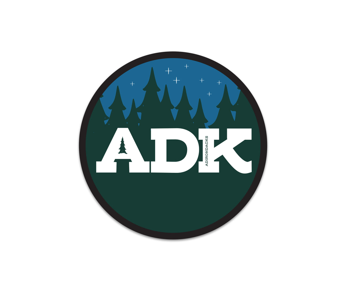 Adirondacks ADK Circle Magnet