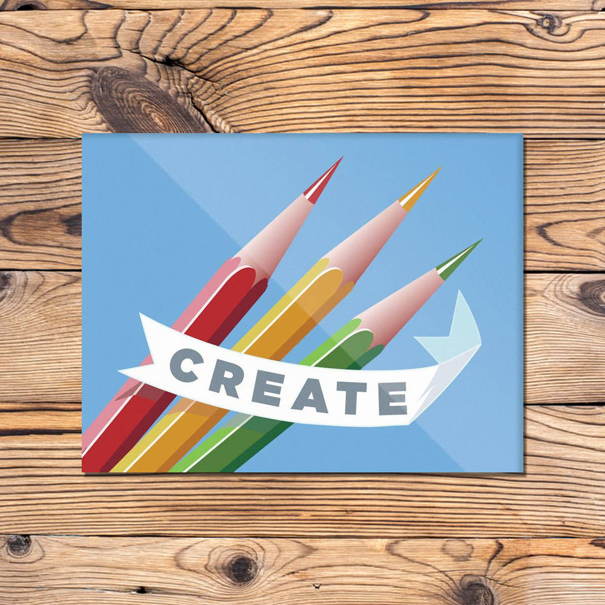 Create Colorful Pencils Print