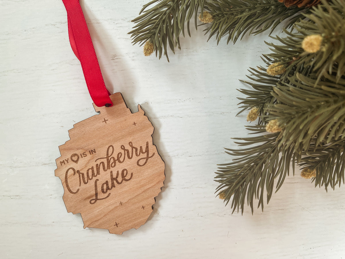 My Heart is in... ADK Wood Ornament