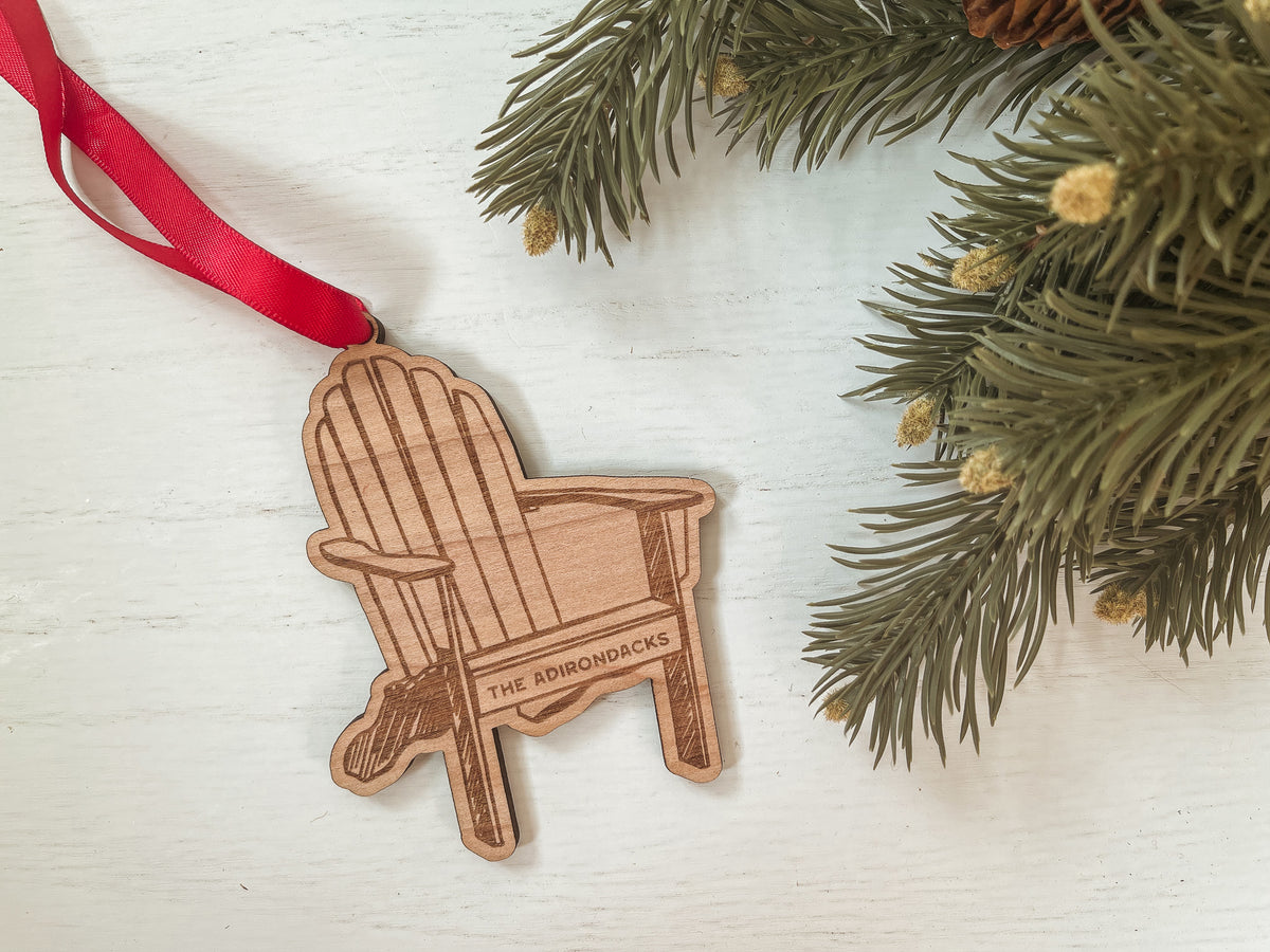 Adirondack Chair Custom Wood Ornament
