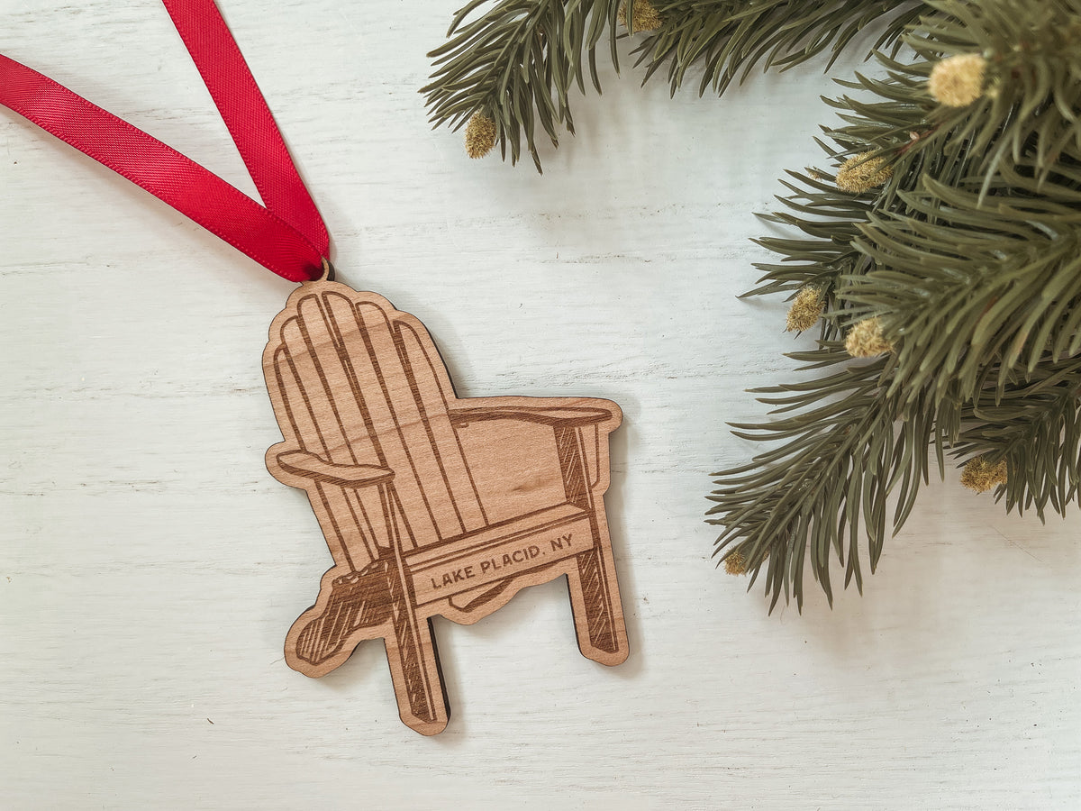 Adirondack Chair Custom Wood Ornament