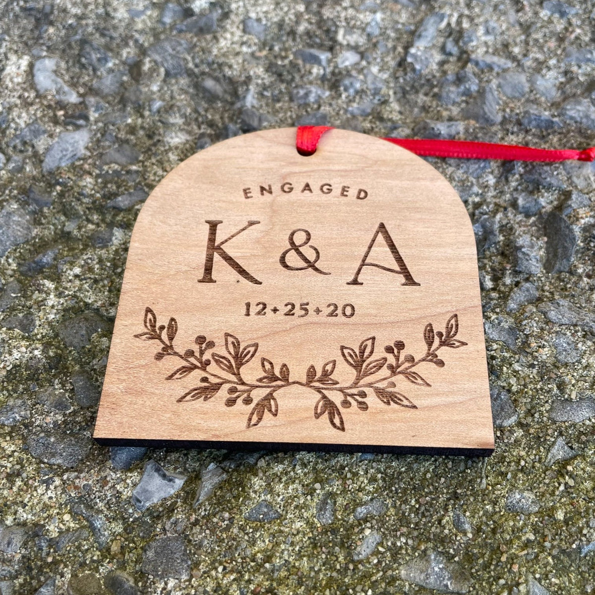 Personalized Engaged 2021 Ornament