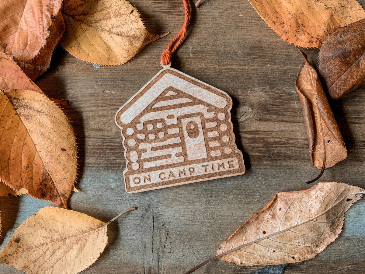 On Camp Time Wood Ornament