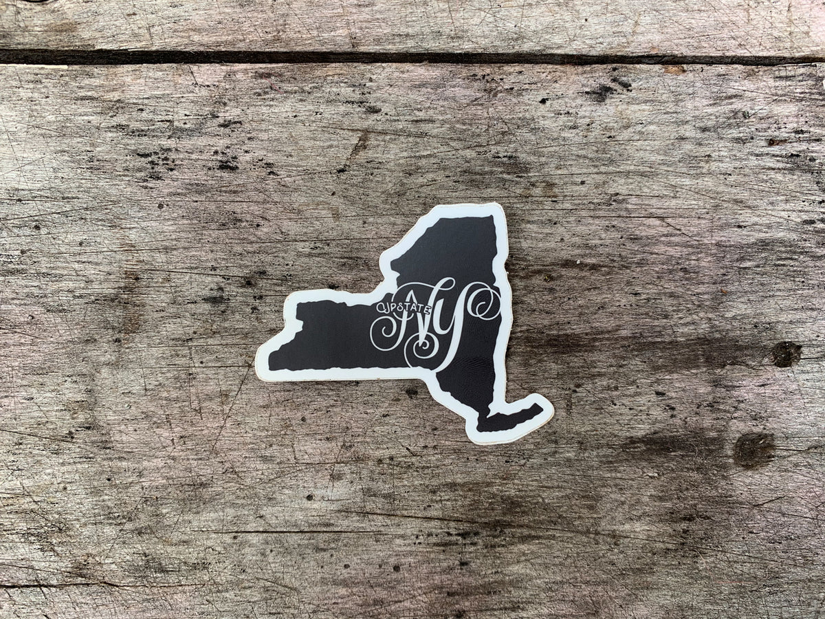 Upstate New York Script Sticker