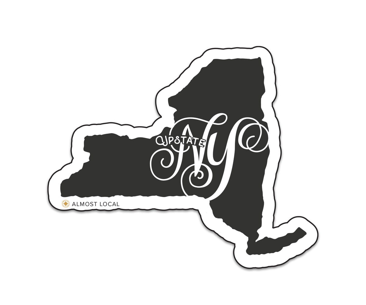 Upstate New York Script Sticker