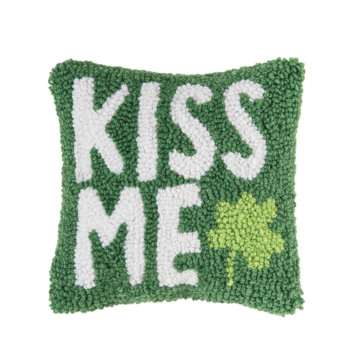 St. Paddy&#39;s Day Kiss Me Clover Throw Pillow
