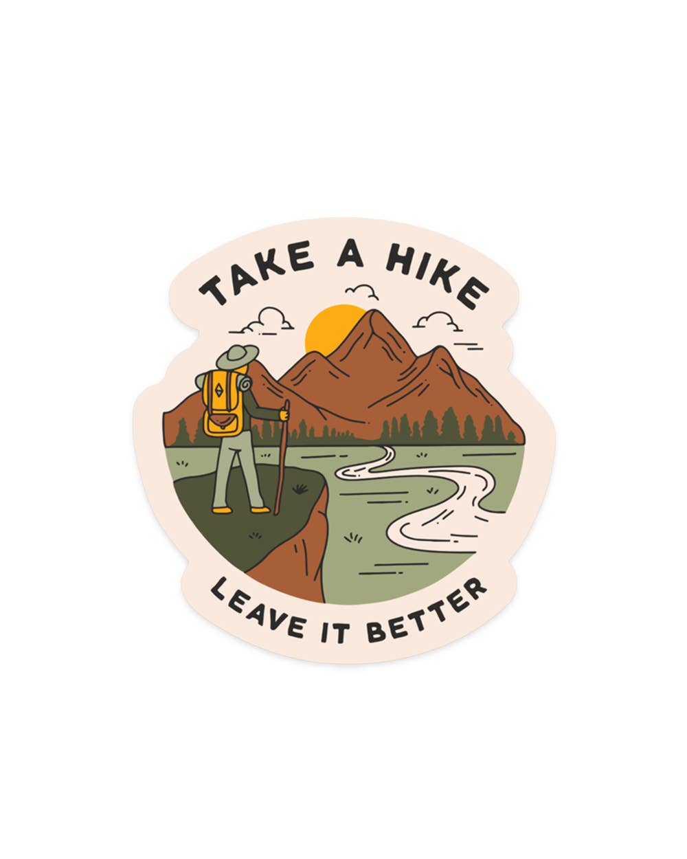 Take A Hike Sticker