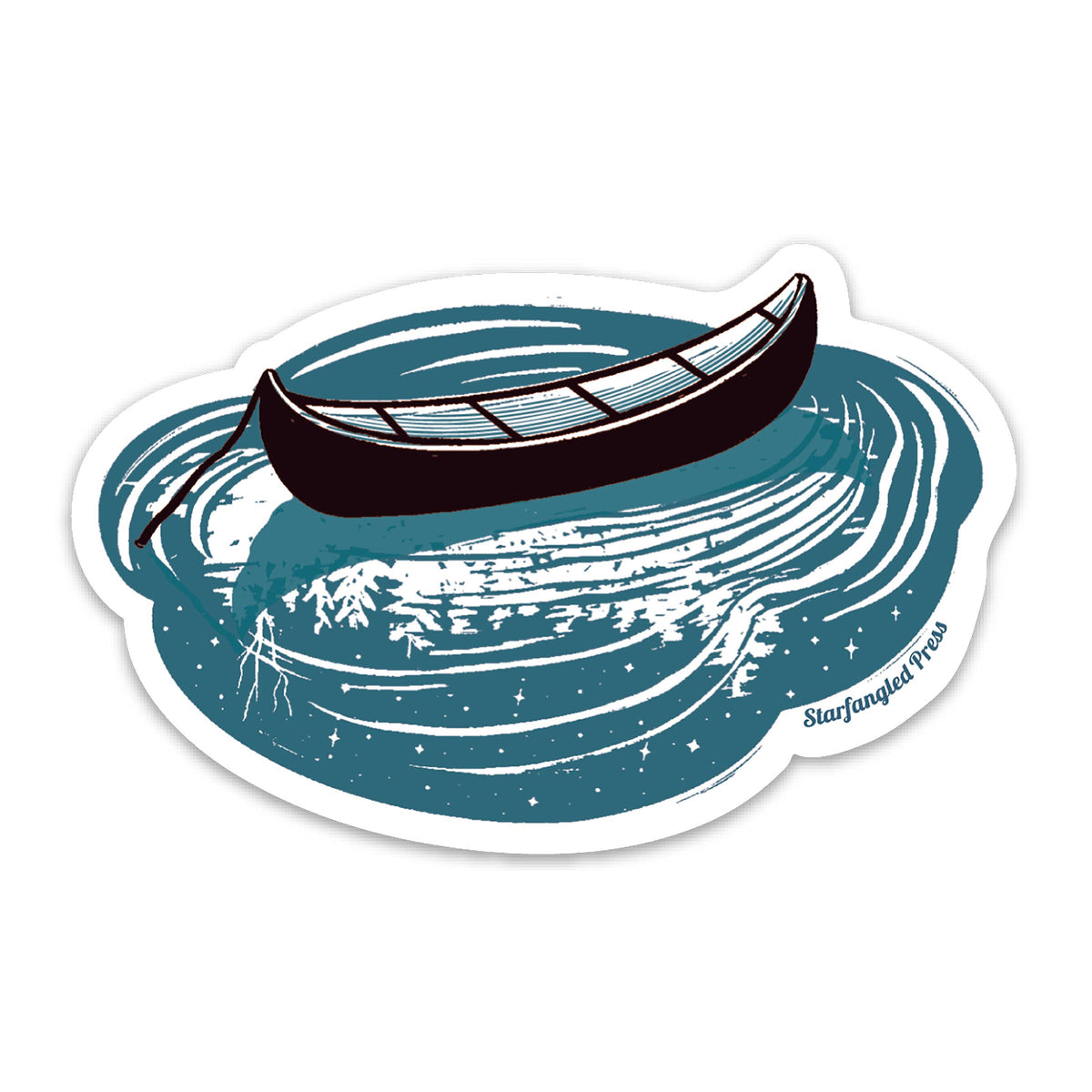 Canoe Vinyl Sticker