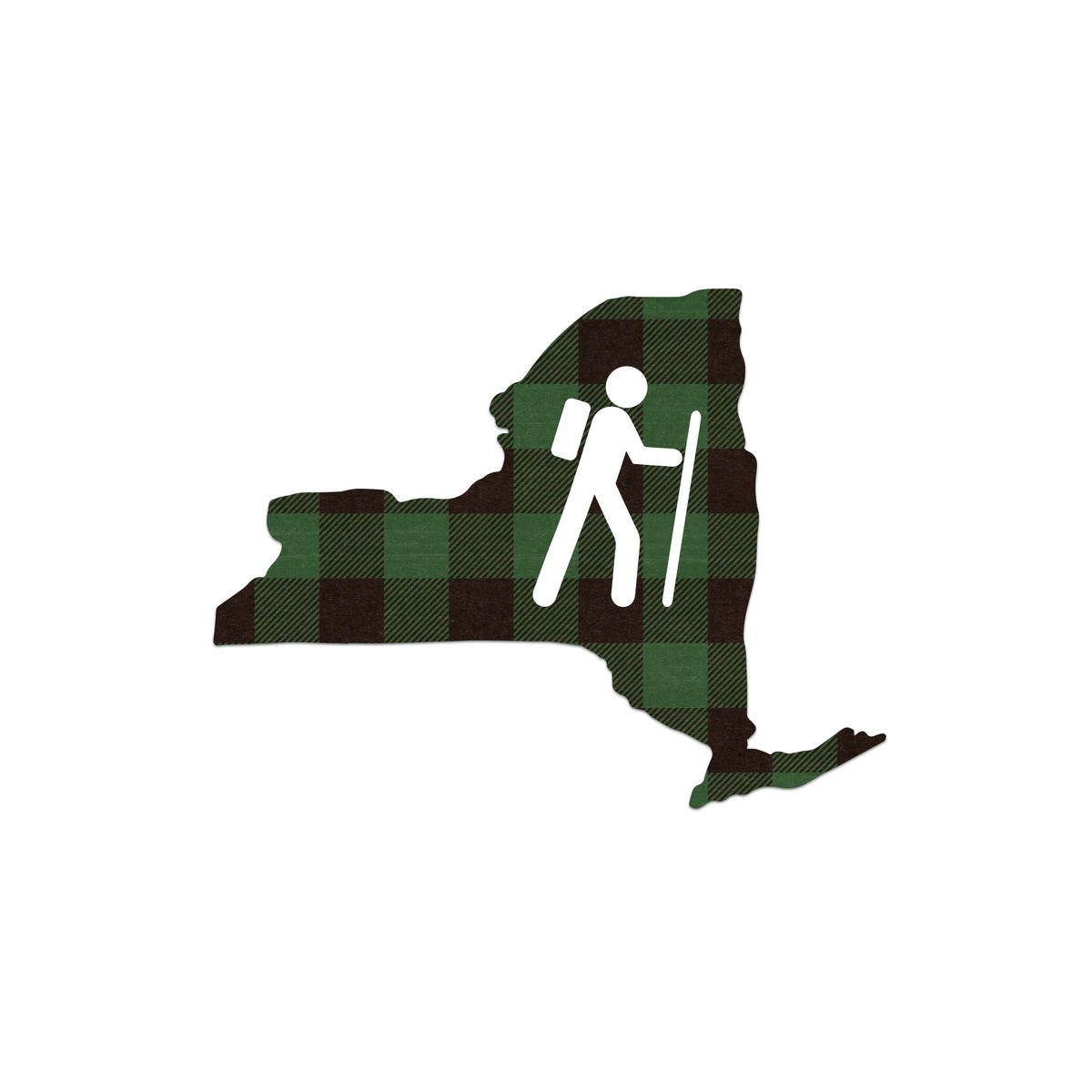 New York Hiker Sticker